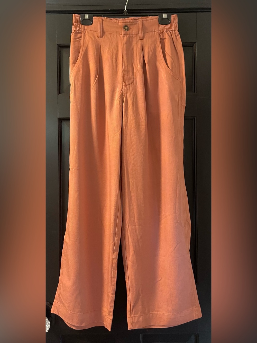 Madewell Wide-Leg Pants in Rusty peach